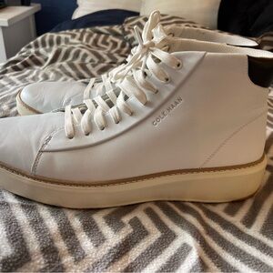 Cole Haan White Leather Hightops